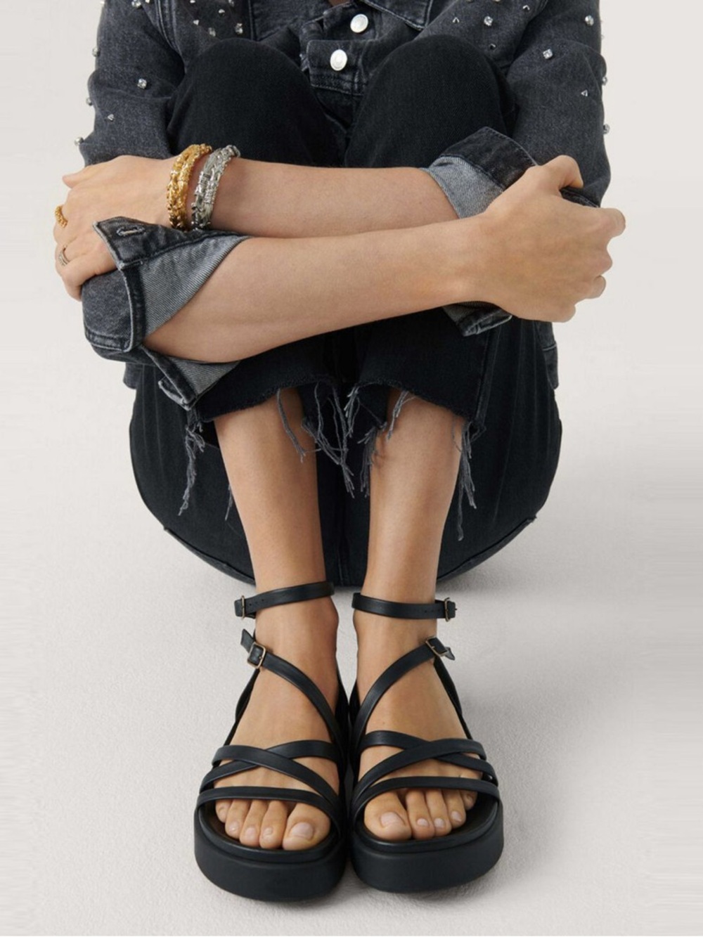 Worn Once - Ba&sh Chana Gladiator Sandals